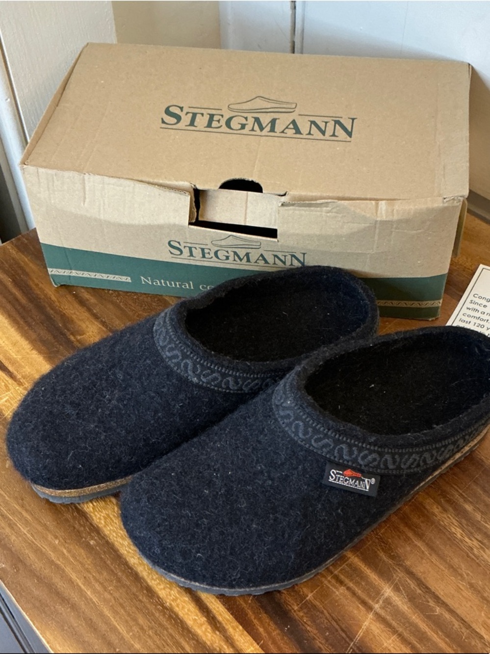 Stegmann Women’s Black Woolfelt Cork Clog